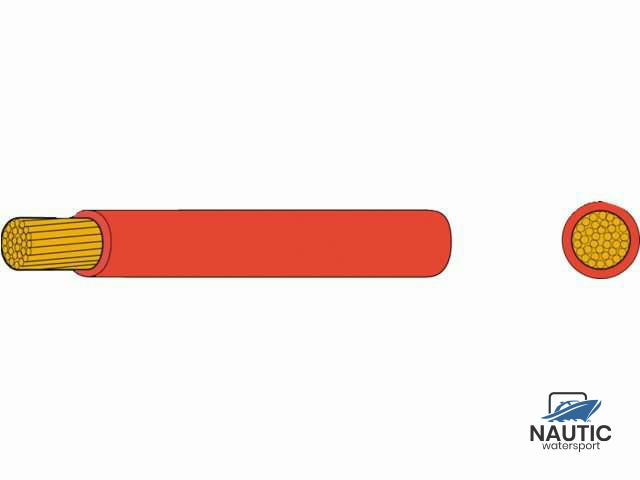 Dunne montage kabel 6.0mm² rood