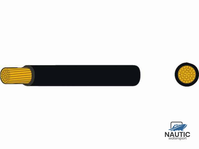 Dunwandige montage kabel 1.5mm² zwart
