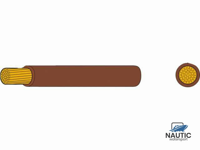 Dunne montage kabel 2.5mm² bruin