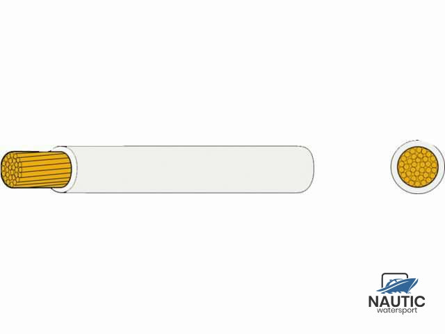 Dunne montage kabel 2.5mm² wit