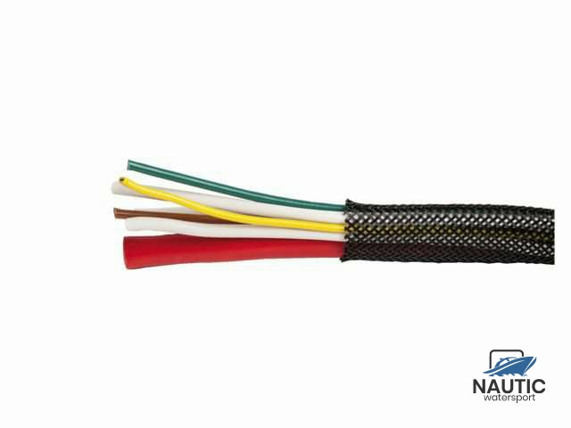 Kabelsok gevlochten zwart ø3-9mm 10m