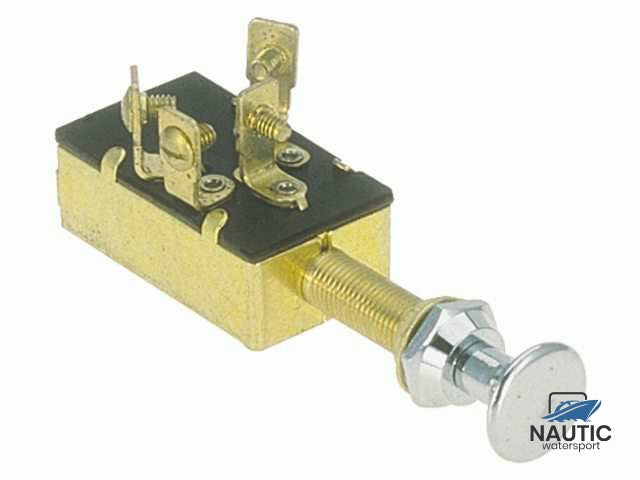 Trekschakelaar verchroomd. < 25