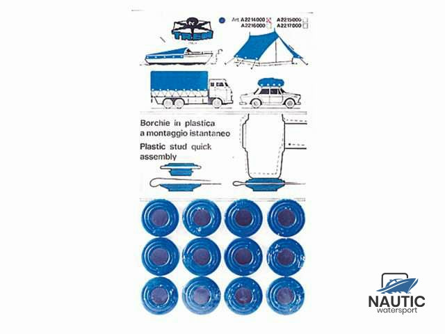 Zeilogen 15mm wit (12st)