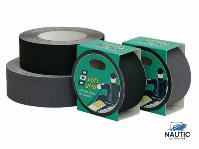 Zachte grip rubber zwart 100mm 2m