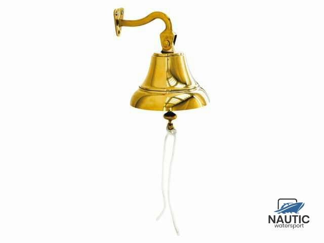 Scheepsbel met houder messing 10cm