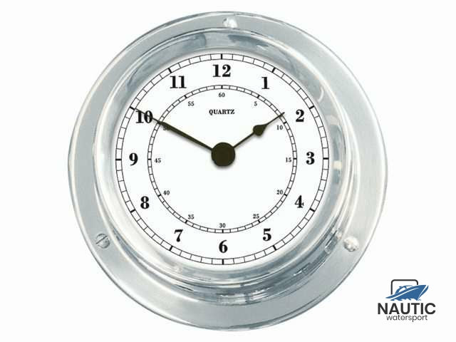 Klok verchroomd 110/84mm