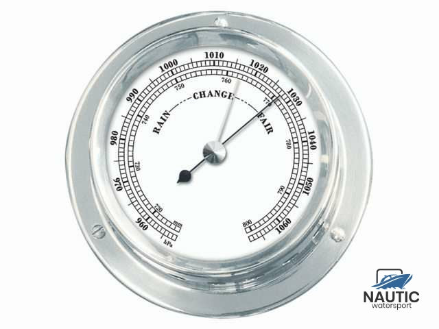 Barometer verchroomd 110/84mm