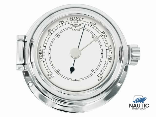 #Barometer massief verchroomd 115/84mm