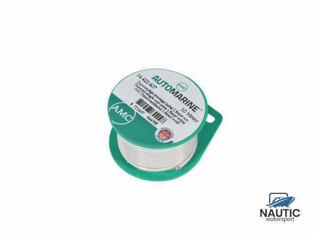 Dunne montagekabel 1.5mm² wit (10m)