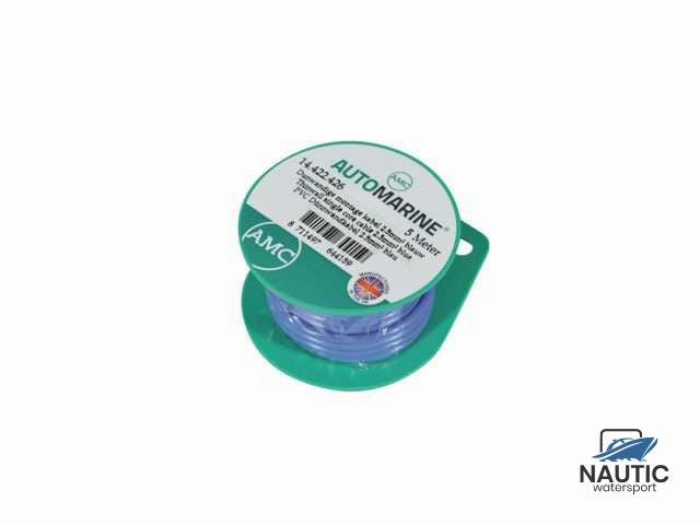 Dunne vertinde montagekabel 2.5mm² blauw (5m)