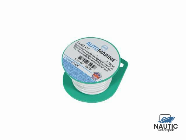 Dunne vertinde montagekabel 2.5mm² wit (5m)