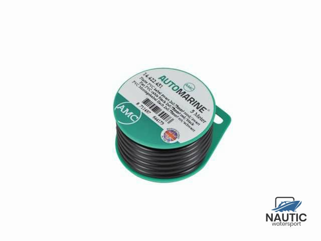 Platte pvc kabel zwart 2x0.75mm² rood/zwart (5m)