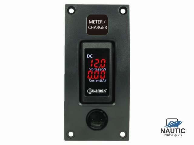 Curved add-on paneel Volt-/amperemeter