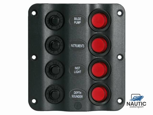 Schakelpaneel wave 4 schakelaars 12V