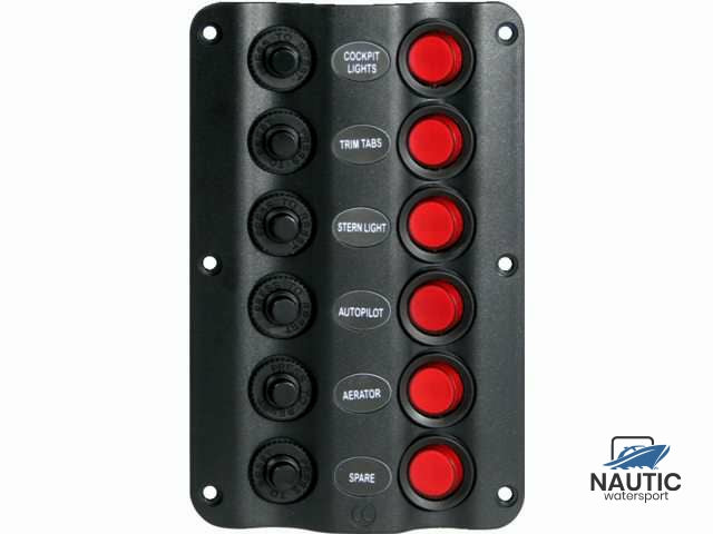 Schakelpaneel wave 6 schakelaars 12V