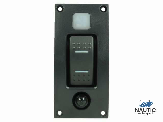 Curved add-on paneel schakelaar (on-off-on)