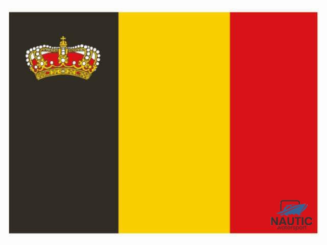 Belgische vlag met Kroon 40x60