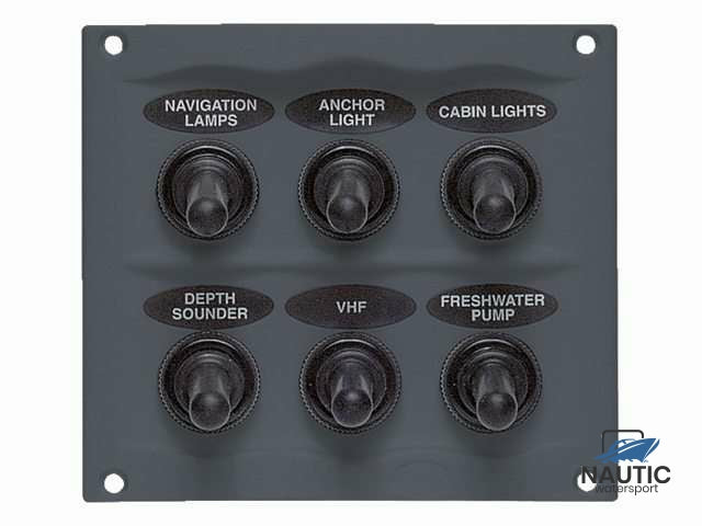 Schakelpaneel 6 schakelaars