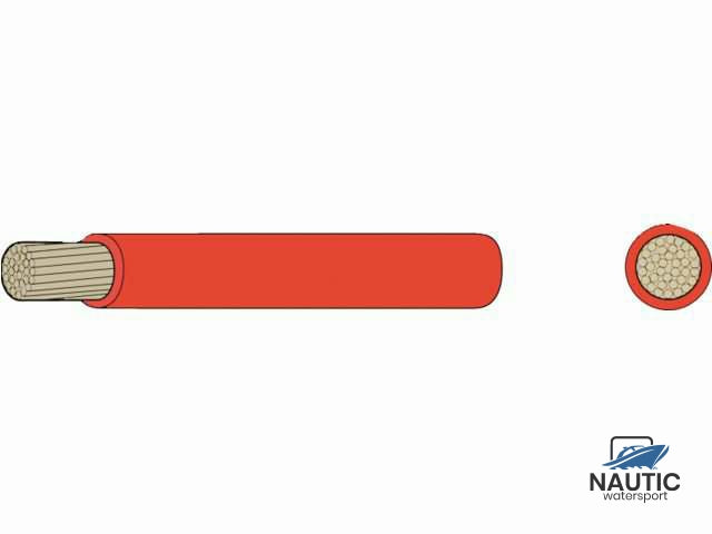 Dunwandige vertinde montage kabel 1,5mm² rood