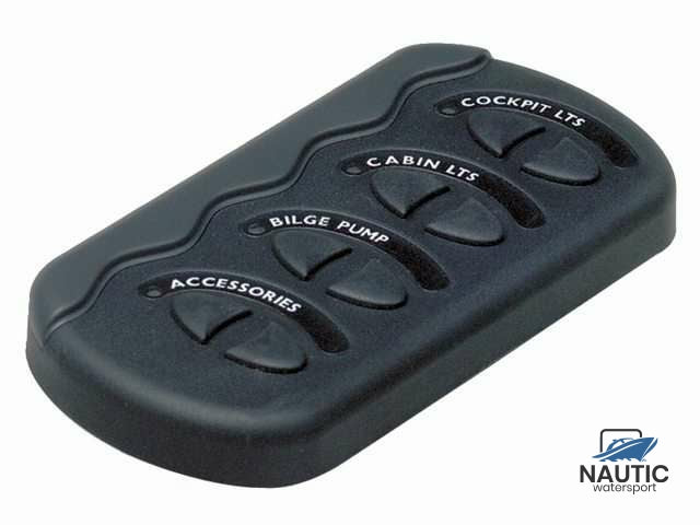 Schakelpaneel Contour II 4 schakelaars, 2 zekeringen