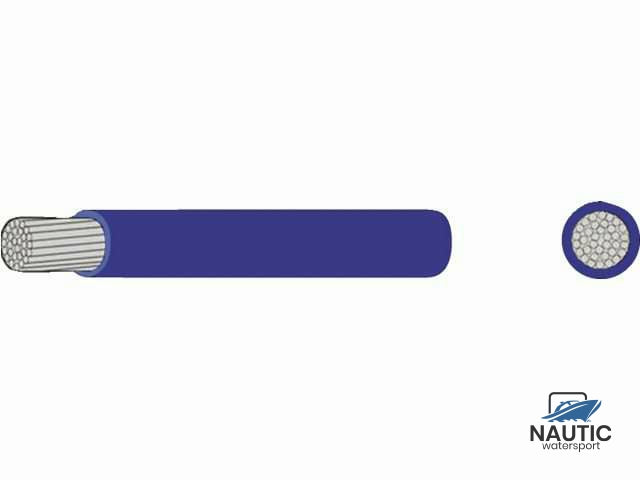 Dunwandige vertinde montage kabel 1,5mm² blauw