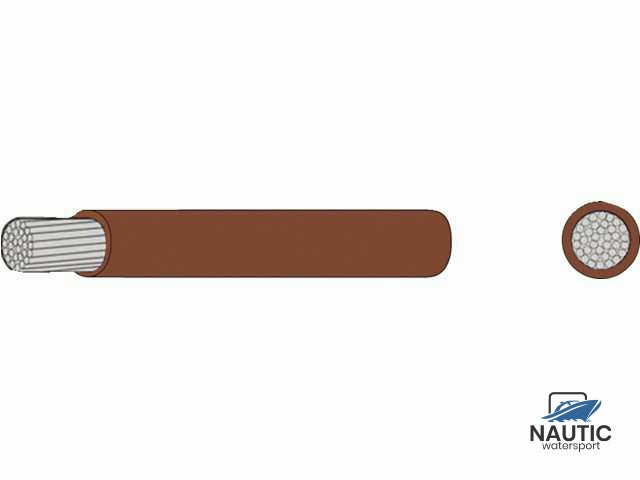 Dunwandige vertinde montage kabel 2,5mm² bruin