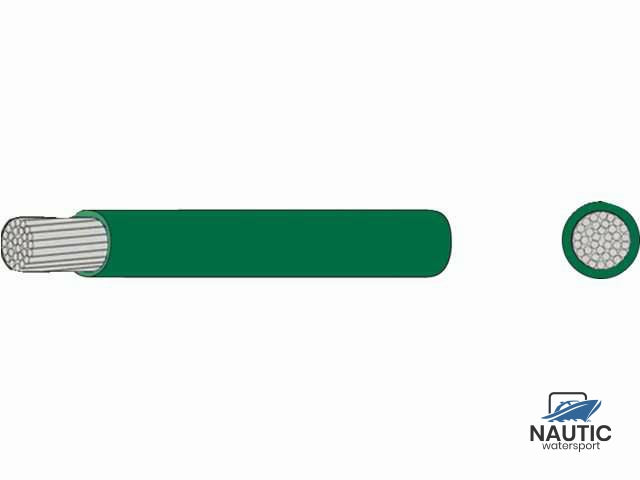 Dunwandige vertinde montage kabel 2,5mm² groen