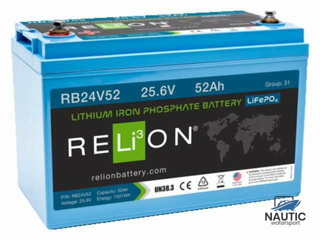 Accu lithium LiFePO4 25.6V 52Ah